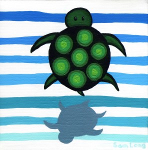 Nursery Stripes Turtle